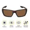 Polarized Dull Brown Sunglasses. - Image 8