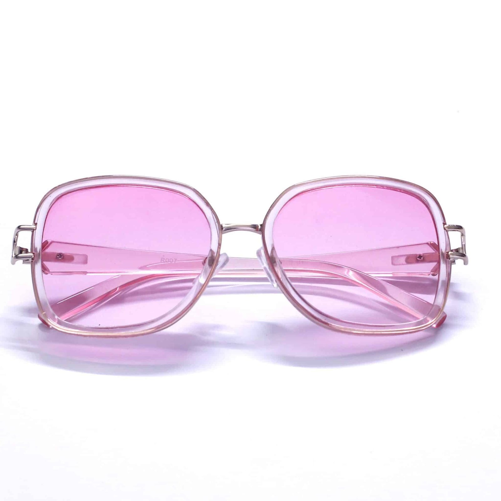 Geometric-frame sunglasses in pink acetate | GUCCI® US