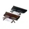 Brown color half rim frame