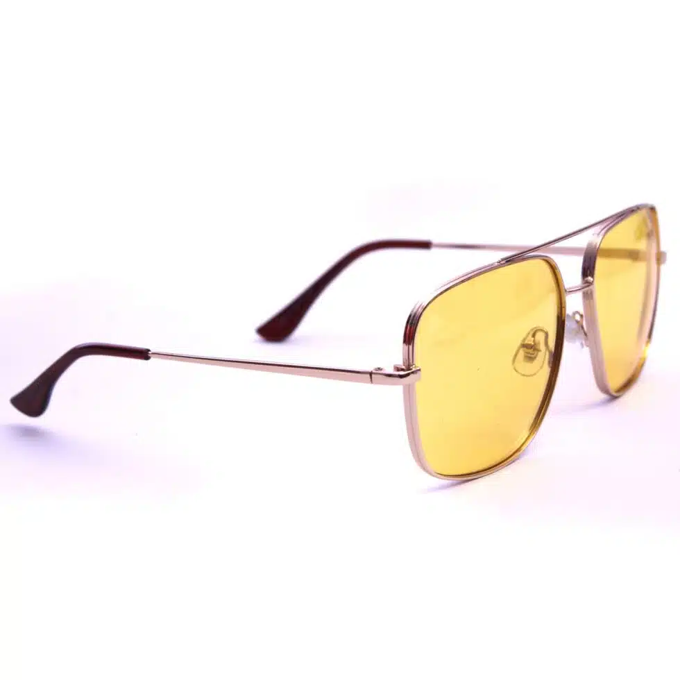 Clear Browline Yellow Lens Sunglasses | Icing US