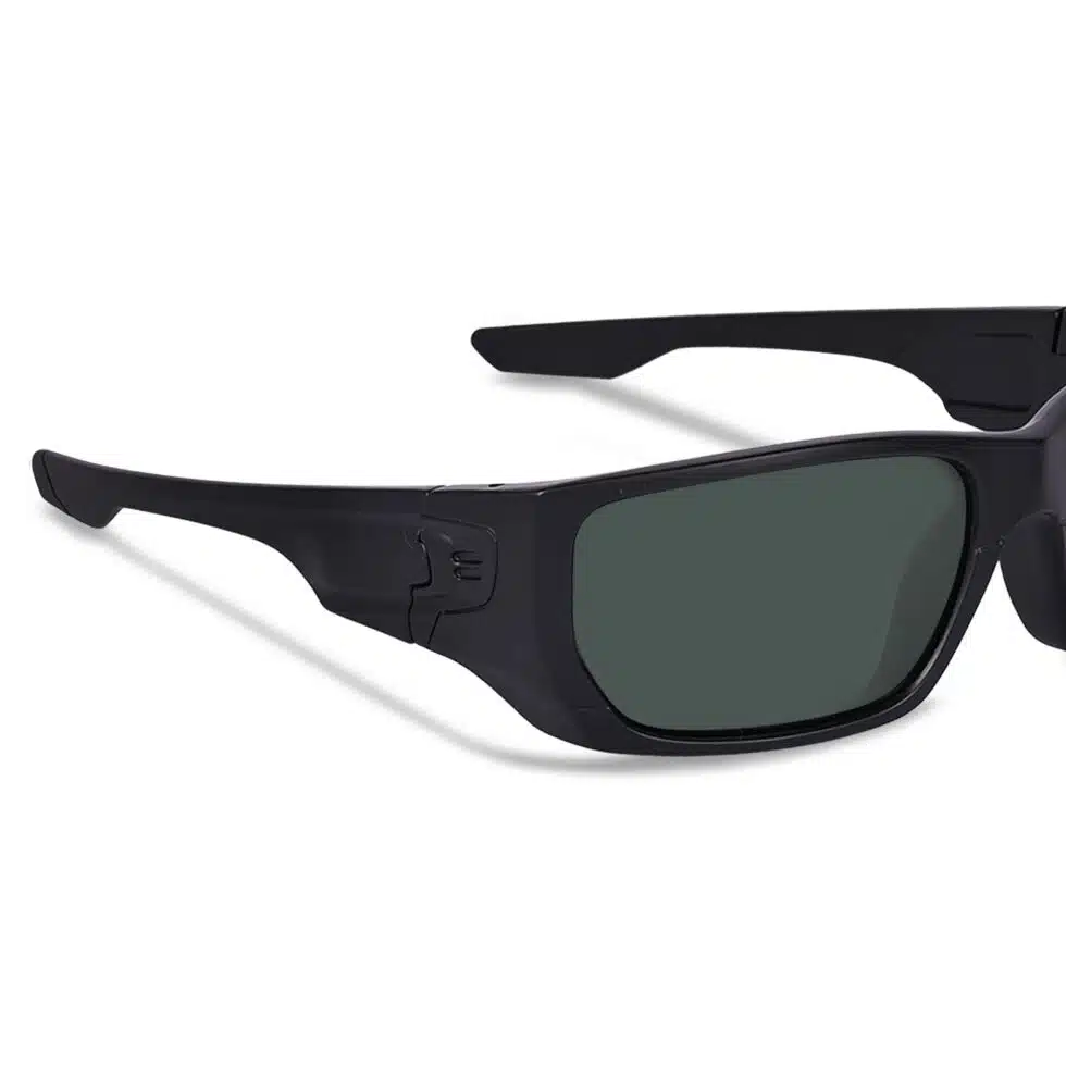 Polarized Matte Black Green Sunglasses. - Image 3