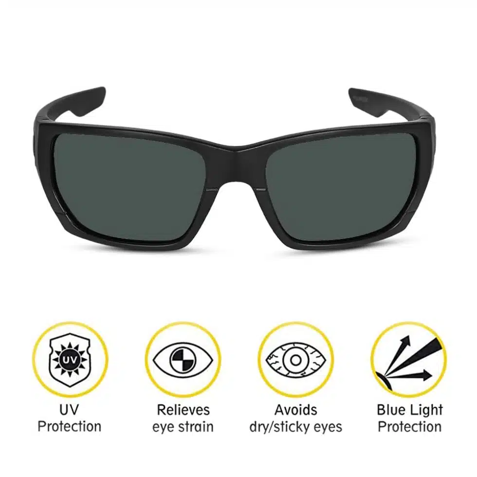 Polarized Matte Black Green Sunglasses. - Image 8