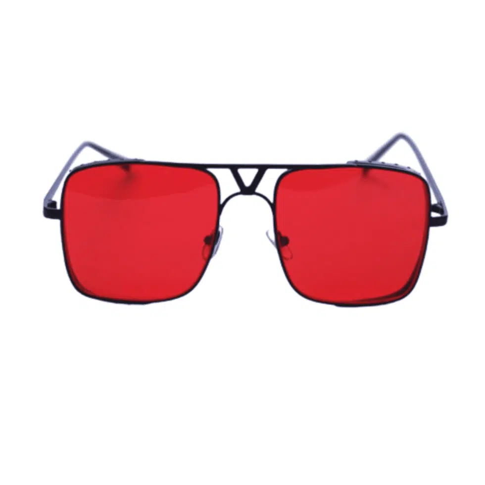 Red Shades Square Sunglasses