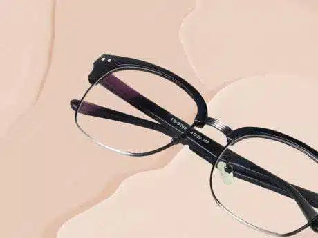 retro square eyeglasses