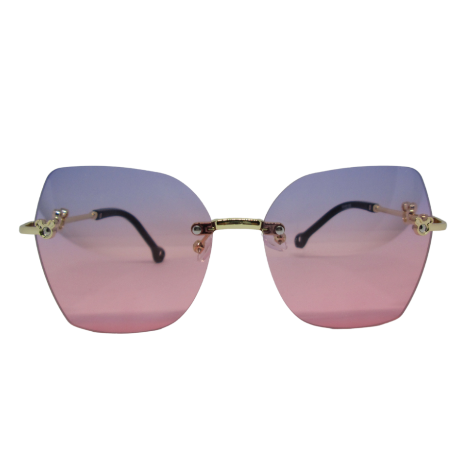 Pink Purple Hexagon Sunglasses Girls