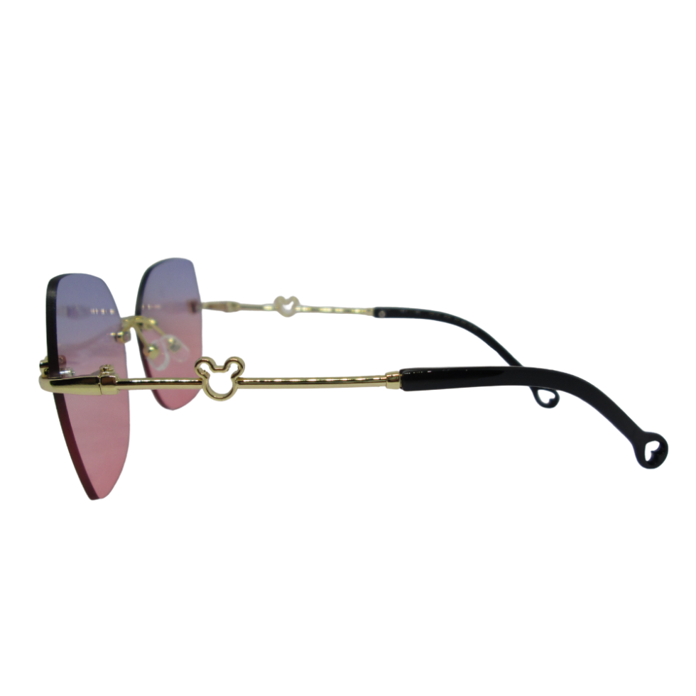 Pink Purple Hexagon Sunglasses Girls - Image 3