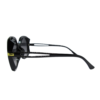 Transparent Black Hexagonal Sunglasses Kids - Image 3