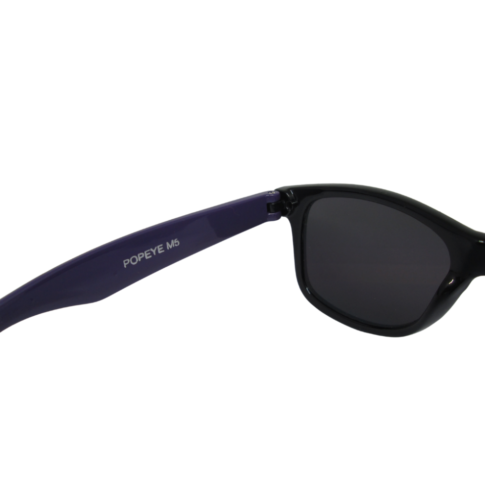 Black Purple Wayfarer Sunglasses Kids - Image 3