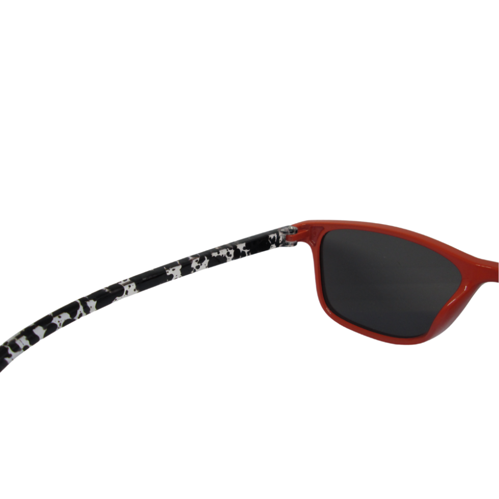 Orange Black Wayfarer Sunglasses Kids - Image 4