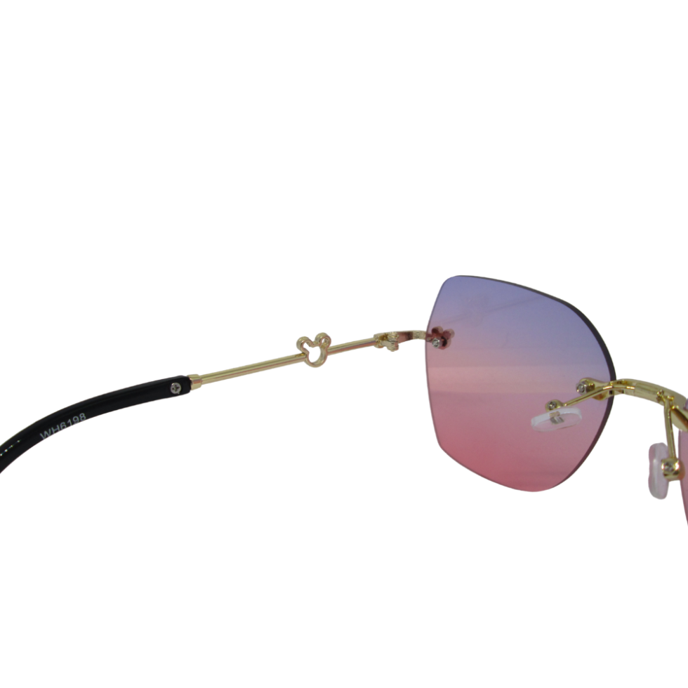 Pink Purple Hexagon Sunglasses Girls - Image 4