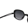 Transparent Black Hexagonal Sunglasses Kids - Image 4